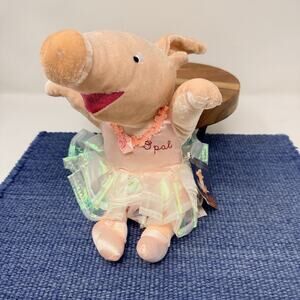Opal Ballerina Pig Plush Soft Toy Stuffed Animal National Geographic VTG Tags